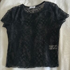 Elegant Black Lace Top